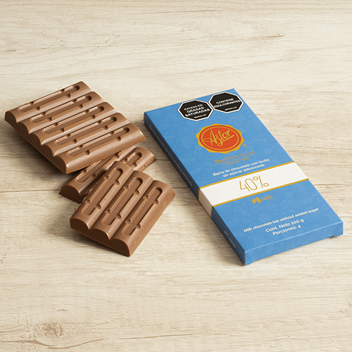 Barra de chocolate sin azúcar