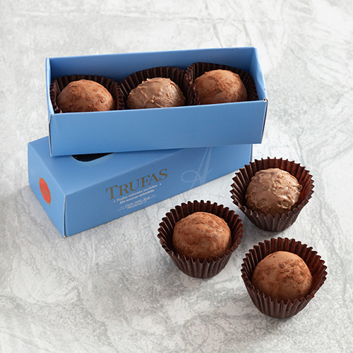 Trufas de chocolate sin azúcar adicionada