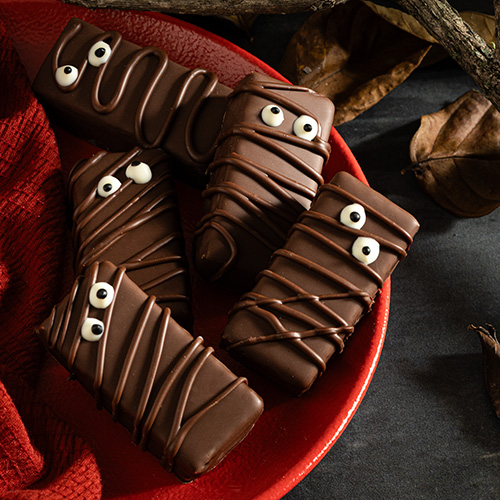 Galleta waffer momia