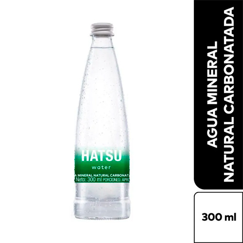 Agua Hatsu natural carbonatada